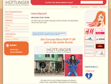 Tablet Screenshot of das-huettlinger.de
